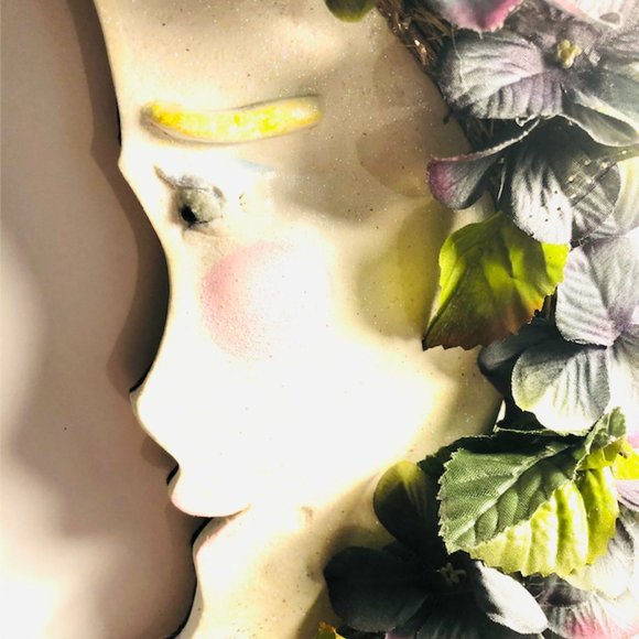 New Magical Fairy Wreath Fairy and Glow In The Dark Moon Made By Me! - Picture 6 of 7